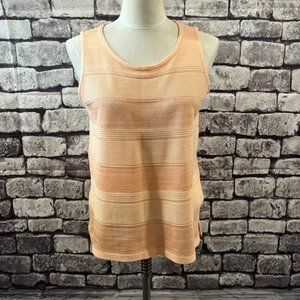 Chico's Pale Peach U Neckline Sleeveless Tank Size M